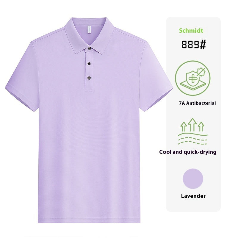 Unisex Short Sleeve Work Shirt – Custom Lapel Uniform with Company Logo Embroidery for Team & Group Wear