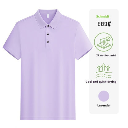 Unisex Short Sleeve Work Shirt – Custom Lapel Uniform with Company Logo Embroidery for Team & Group Wear