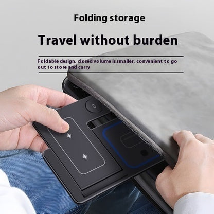 3-in-1 Fast Wireless Charger – 15W Foldable Charging Stand for iPhone 15–11, Apple Watch, AirPods Pro