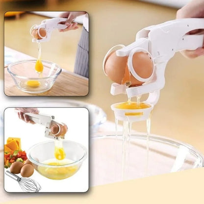 Egg Cracker & Separator – Easy Egg Shell Opener Tool | Kitchen Essentials
