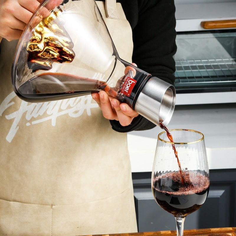 Transparent Iceberg Wine Dispenser – Quick Decanter with Waterfall Pouring Effect