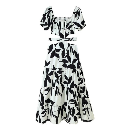 Summer Printed Short Sleeve Dress
