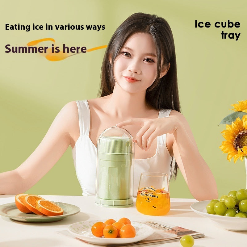 Rotating Ice Cube Tray with Lid – Twist-Release Ice Block Mold for Freezer, Home &amp; Mini Refrigerator (300ml)