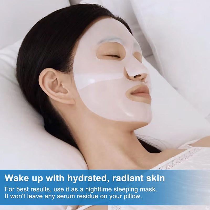 Collagen Face Mask – Pore-Shrinking, Moisturizing, Brightening &amp; Firming Skincare Sheet (Box of 4, 34g each)