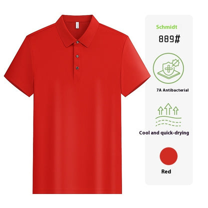 Unisex Short Sleeve Work Shirt – Custom Lapel Uniform with Company Logo Embroidery for Team & Group Wear