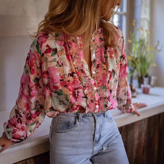Women's Casual Printed Round Neck T-Shirt – Relaxed Idle Style Top