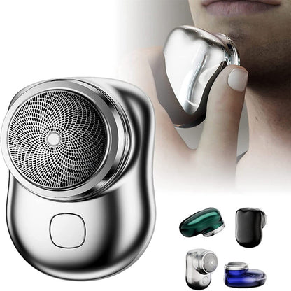 Portable Mini Electric Face Shaver – Cordless USB Rechargeable Razor for Men, Wet & Dry Use