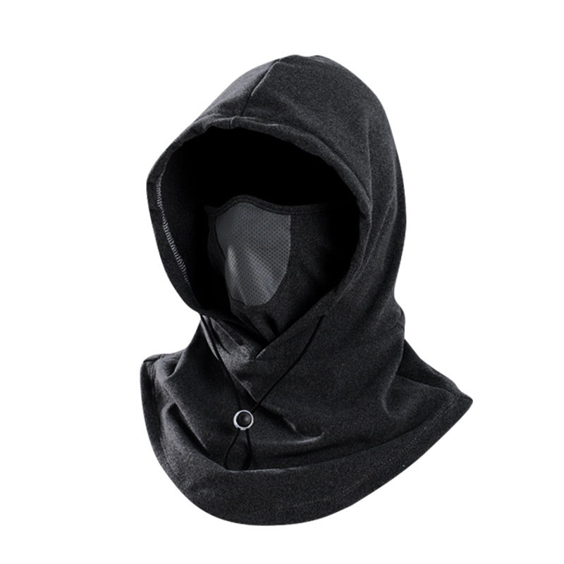 3-in-1 Winter Fleece Hood – Neck Warmer, Face Mask & Hat for Cold Weather and Riding