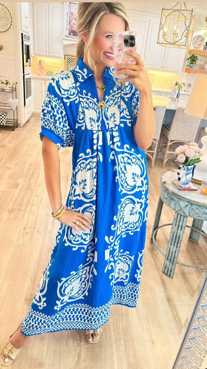 Pullover Print Dress For Women