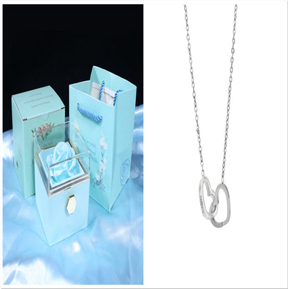Rotating Soap Flower Rose Gift Box – A Timeless Romantic Surprise with Hidden Jewelry Drawer