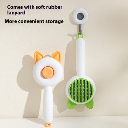 All-in-One Pet Hair Remover Brush – Self-Cleaning Dematting Tool for Dogs & Cats