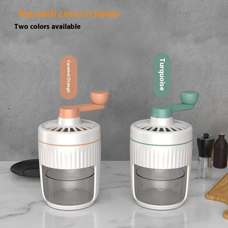 Hand-Cranked Ice Shaving Machine – Portable Smoothie &amp; Snow Cone Maker for Home &amp; Outdoor Fun!