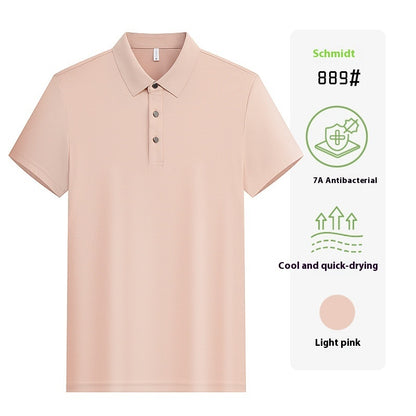 Unisex Short Sleeve Work Shirt – Custom Lapel Uniform with Company Logo Embroidery for Team & Group Wear