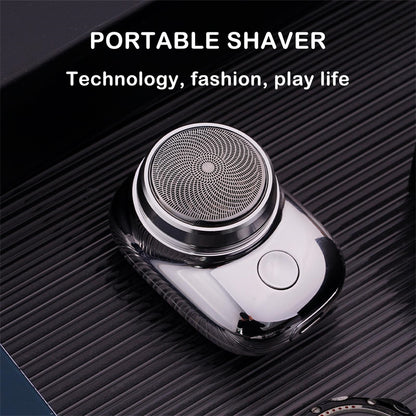 Portable Mini Electric Face Shaver – Cordless USB Rechargeable Razor for Men, Wet & Dry Use