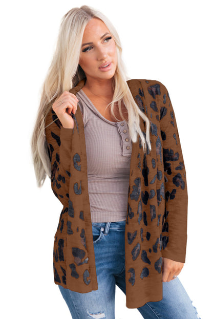 Women's Autumn Printed Loose Cardigan Sweater – European & American Style