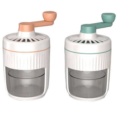 Hand-Cranked Ice Shaving Machine – Portable Smoothie &amp; Snow Cone Maker for Home &amp; Outdoor Fun!