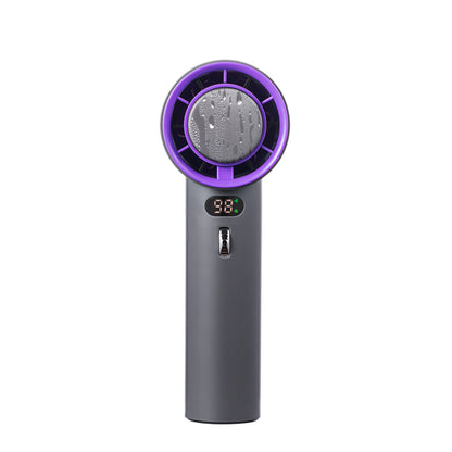 Portable Handheld Turbo Fan with Cooling Technology – 3000mAh Rechargeable Battery | Cold Compress + Adjustable Wind Speeds | Mini USB Personal Fan for Summer Relief