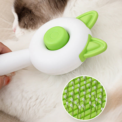 All-in-One Pet Hair Remover Brush – Self-Cleaning Dematting Tool for Dogs & Cats