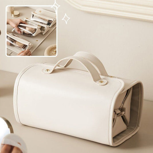 Women’s Waterproof Travel Cosmetic Bag – Large Capacity Folding Toiletry Organizer