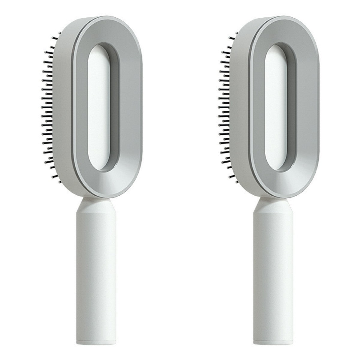 Self-Cleaning Hair Brush for Women – Anti-Static Scalp Massage Comb with One-Key Hair Removal
