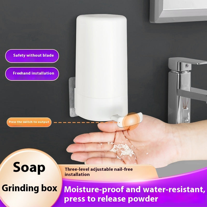 Dry Soap Grinding Box – Wall Mounted Soap Dispenser for Efficient Handwashing in Kitchens & Offices