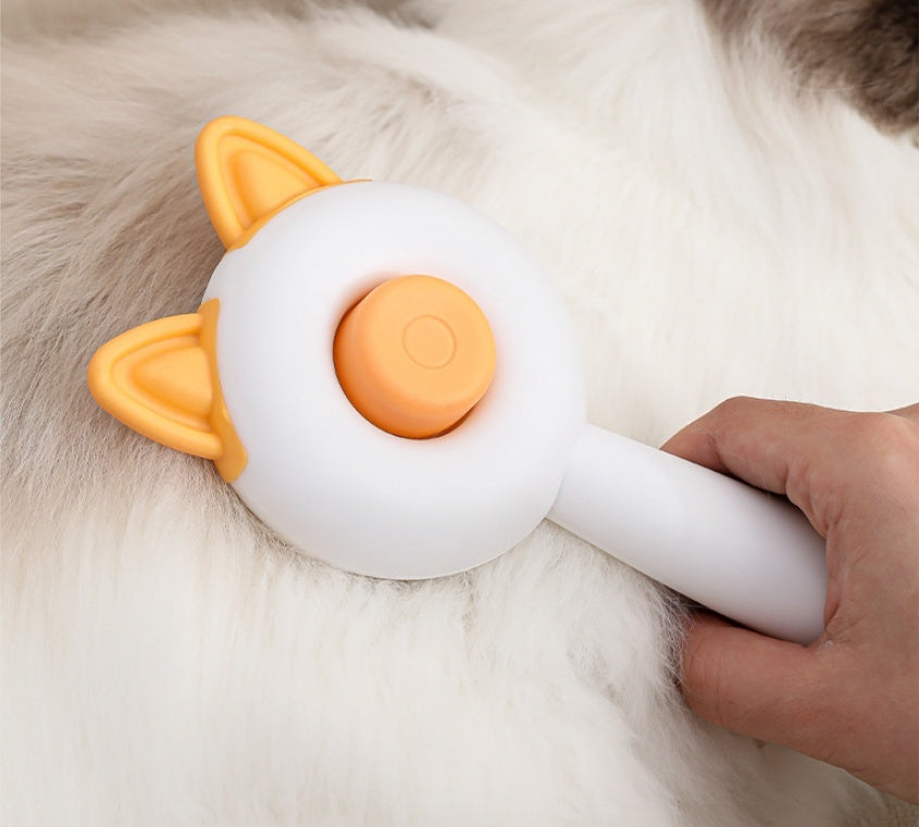 All-in-One Pet Hair Remover Brush – Self-Cleaning Dematting Tool for Dogs & Cats