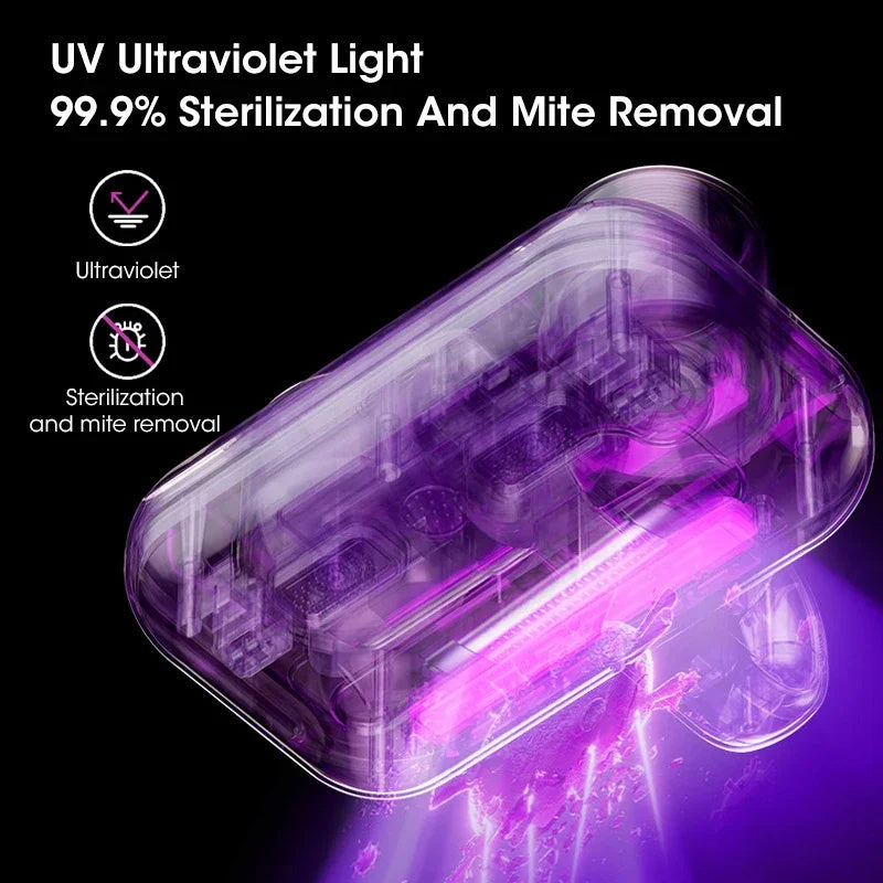 Cordless Mattress Vacuum Mite Remover – Powerful Handheld Cleaner with UV Sterilization &amp; 13KPa Suction for Beds &amp; Pillows