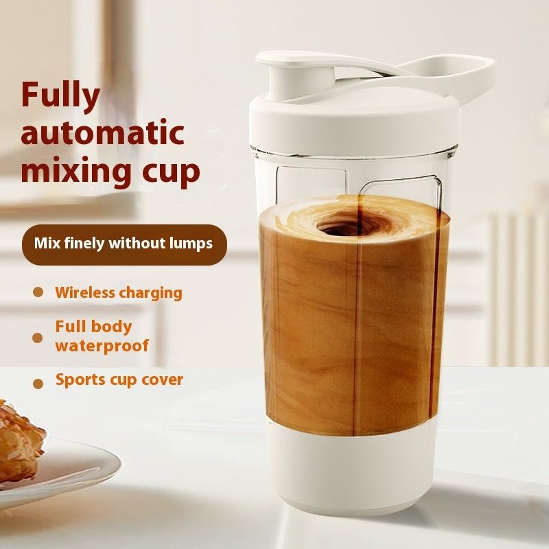 Portable Electric Mixing Cup – 400ml Protein Powder Shaker with 1200mAh Battery for Gym & Fitness