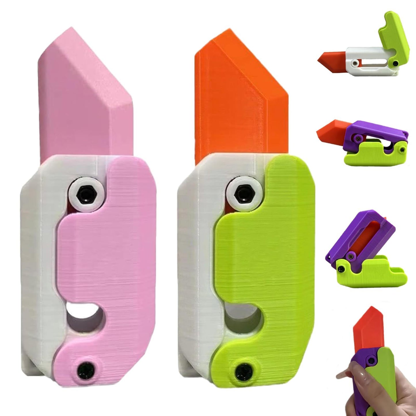 3D Printed Gravity Radish Knife – Fidget Toy & Mini Decompression Gift