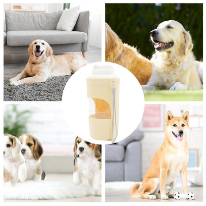 2-in-1 Portable Dog Water Bottle & Feeder – Outdoor Travel Pet Drinking Cup for Dogs & Cats