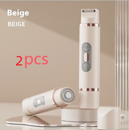 Dual-Head Electric Epilator – Painless Hair Removal Shaver for Women’s Face, Bikini, Legs & Underarms