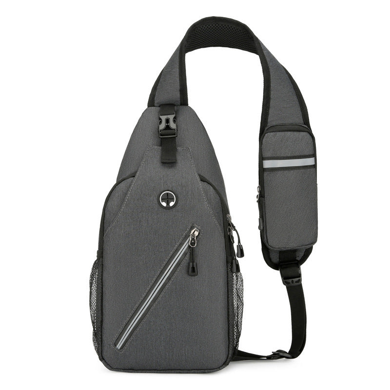Multifunctional Men’s Canvas Crossbody Bag – Durable Shoulder Chest Messenger Bag