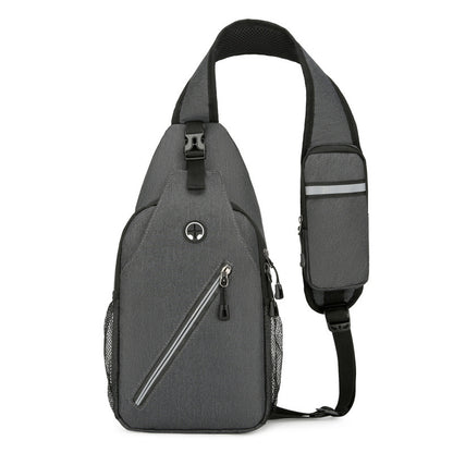 Multifunctional Men’s Canvas Crossbody Bag – Durable Shoulder Chest Messenger Bag
