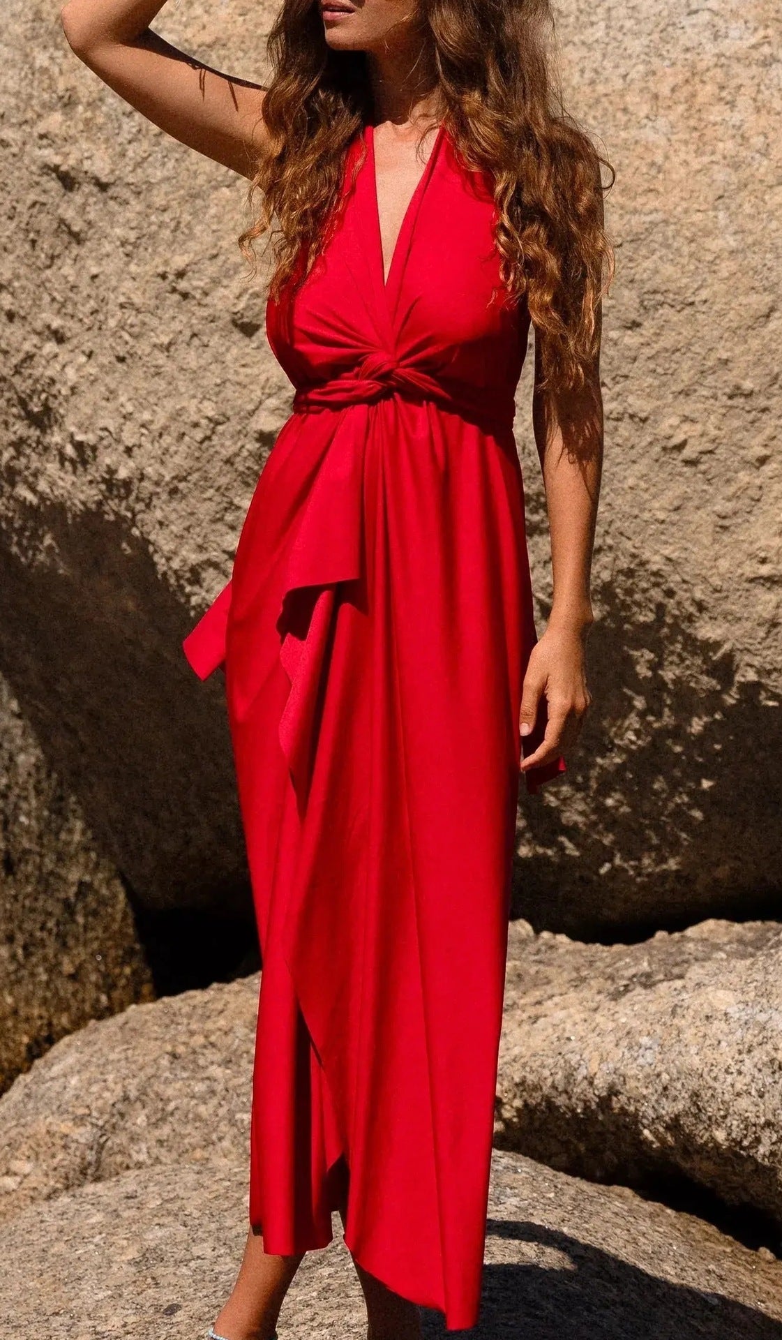 Women's Sexy Tube Top Halter Backless Dress – Sun Protection, Multi-Way Wear, Summer Beach Outfit