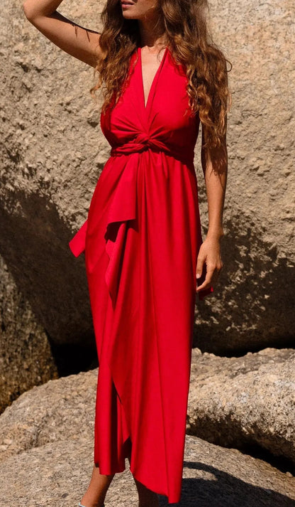 Women's Sexy Tube Top Halter Backless Dress – Sun Protection, Multi-Way Wear, Summer Beach Outfit