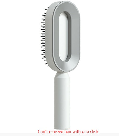 Self-Cleaning Hair Brush for Women – Anti-Static Scalp Massage Comb with One-Key Hair Removal