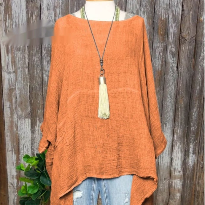 New Casual Long Sleeve Loose Printed Women's T-shirt