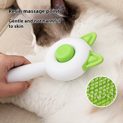 All-in-One Pet Hair Remover Brush – Self-Cleaning Dematting Tool for Dogs & Cats