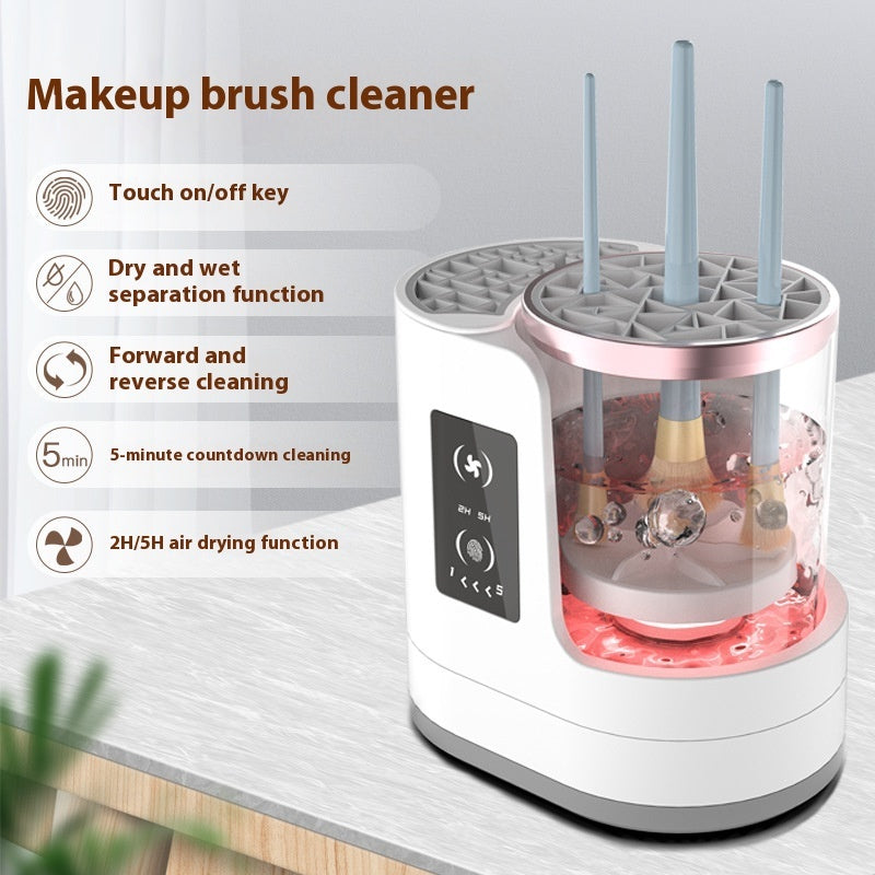Automatic Makeup Brush Cleaner – Rechargeable Electric Cleaning & Drying Stand