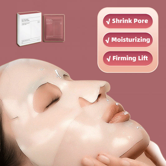 Collagen Face Mask – Pore-Shrinking, Moisturizing, Brightening &amp; Firming Skincare Sheet (Box of 4, 34g each)
