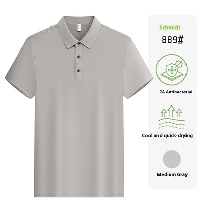 Unisex Short Sleeve Work Shirt – Custom Lapel Uniform with Company Logo Embroidery for Team & Group Wear