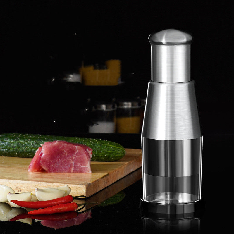 Garlic Crusher & Onion Chopper – Multi-Purpose Manual Vegetable Slicer